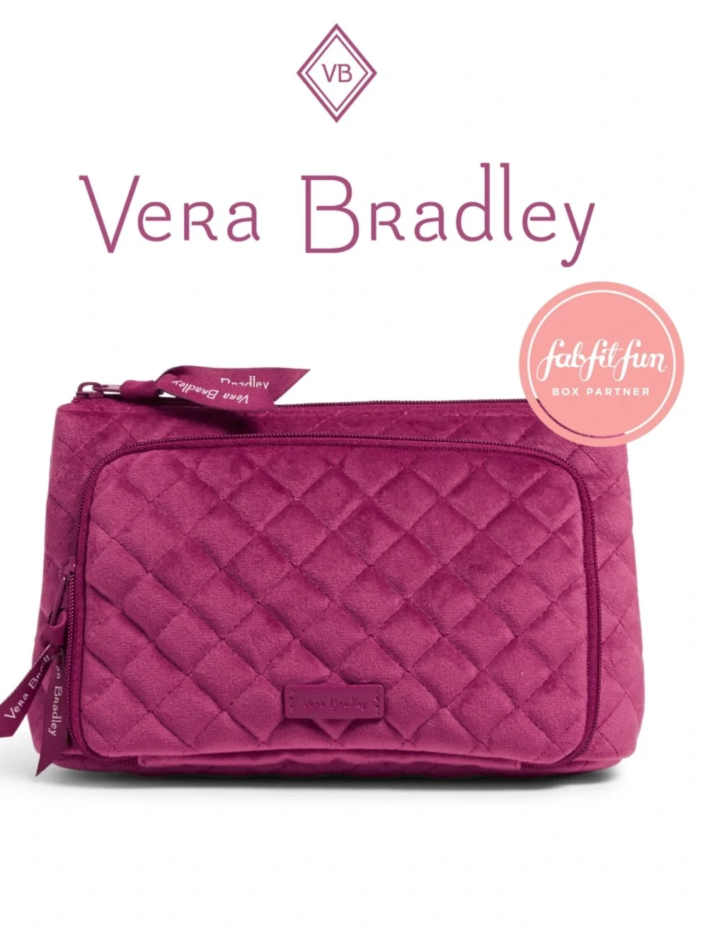 NWT Vera Bradley Compact Organizer In Majestic Magenta